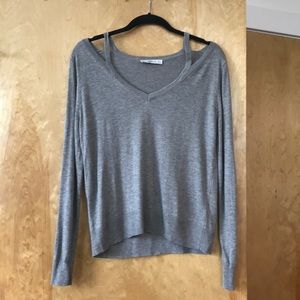 Zara shoulder cutout knit small